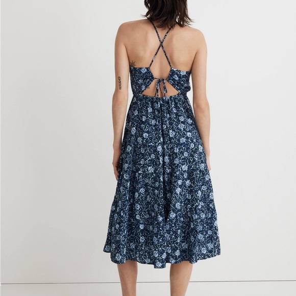 Madewell Exposed Back Maxi Dress Large NWT - Picture 2 of 7